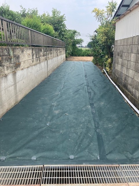 【群馬県前橋市】防草シート張り
