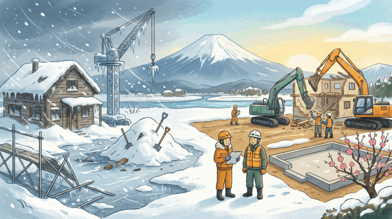 群馬県で解体工事を検討中の方へ！大雪や寒波がもたらす解体工事の落とし穴と失敗しない業者の選び方