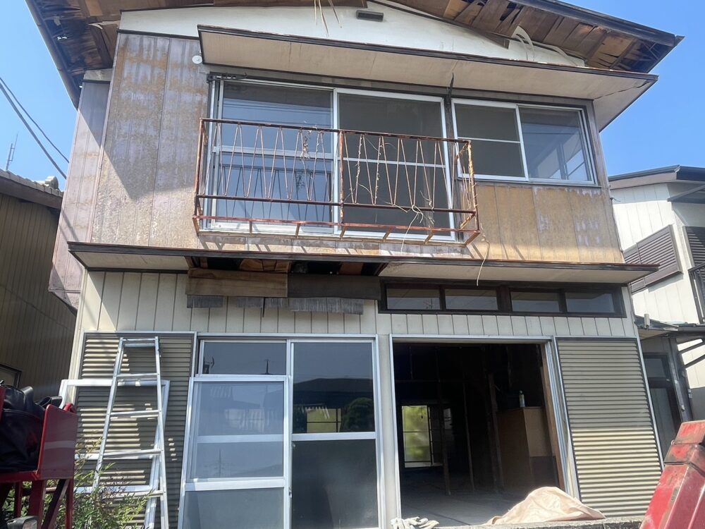 【前橋市】2階建て木造空き家の解体工事